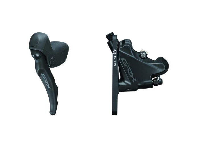 Shimano GRX - STI-greb, bremsekaliber og olieslange - Dobbelt - Hydraulisk - RX600/RX400 - venstre for