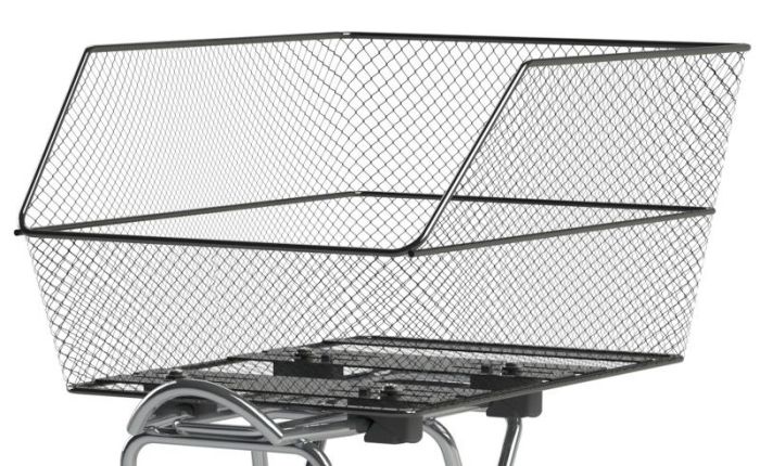 Basil Cento WSL cykelkurv til bagagebærer - Sort