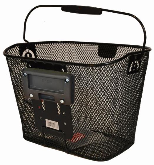 Klickfix front cykelkurv net uni 16 L - Sort    