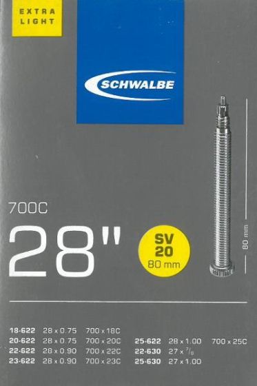 Schwalbe SV20XXL X-light 80 mm. cykelslange