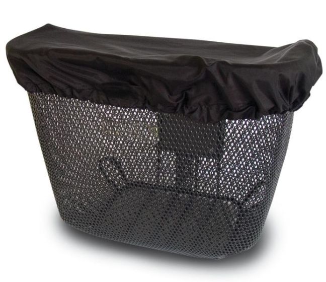 BikePartner Regnslag til cykelkurv - Sort 