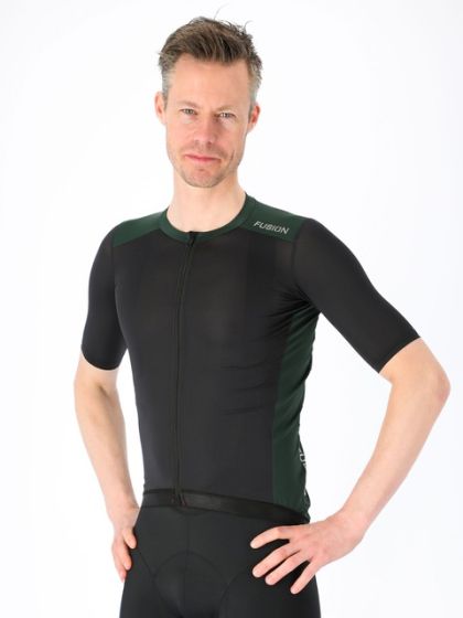 Fusion Mens Cycling Jersey Cykeltrøje - Green