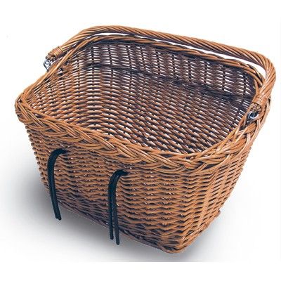 Basil Dublin front firkantet cykelkurv - Flet 