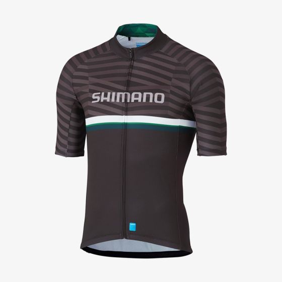 Shimano Cykeltrøje TEAM SS - Sort/grøn