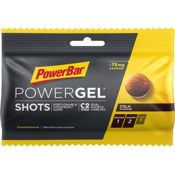 PowerBar PowerGel shots cola 75mg koffein vingummi