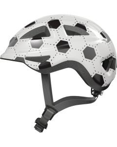 Abus Anuky 2.0 cykelhjelm til børn med lys - white football