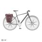Ortlieb Back-Roller Urban Line single cykeltaske - Rose Ash