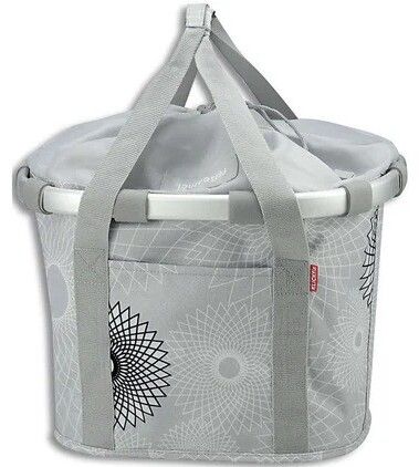 Klickfix Reisenthel bikebasket 15 L cykelkurv - Crystal grå
