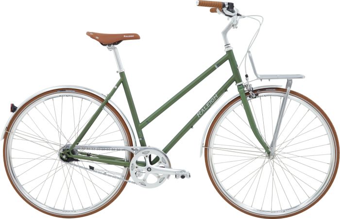 Raleigh Yate Cargo Dame Nexus 7g fodbremse - Mat grøn
